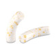 Acryl Perle Tube 33x8mm shiny White-gold